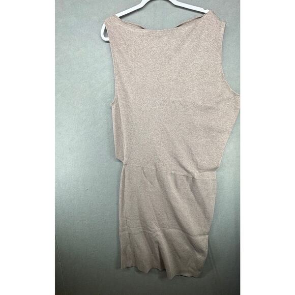 Reiss Claudine Women's Draped Knitted Dress Beige Nude Size XL‎ NWT $330 - Picture 4 of 6
